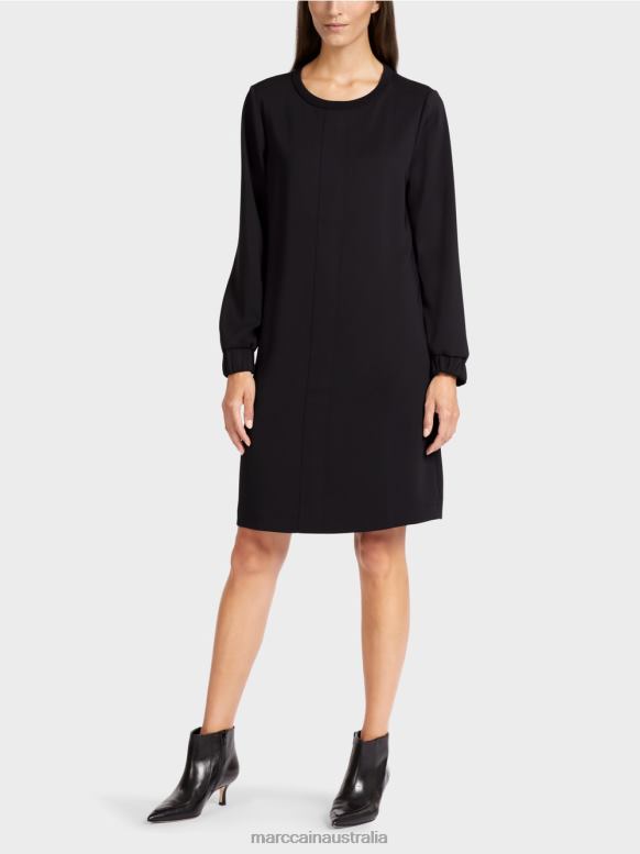 Clothing Black J8XFX136 Short, sporty dress Marc Cain