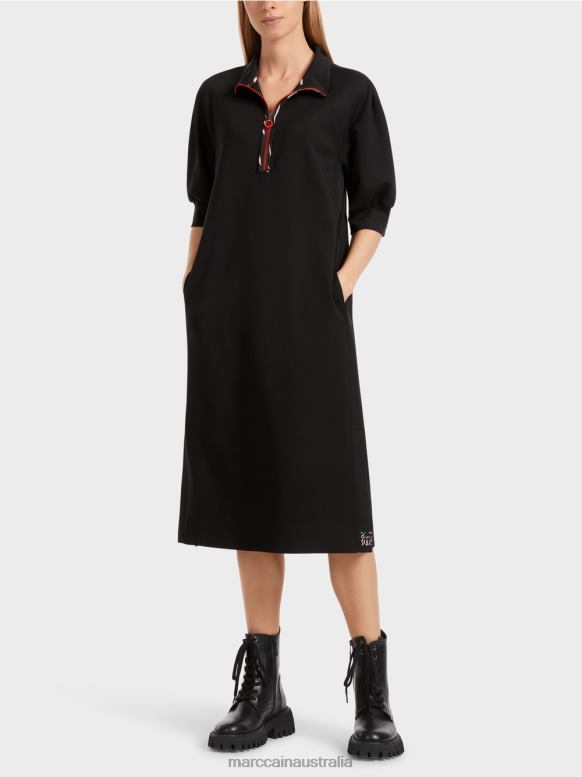Clothing Black J8XFX17 Sporty long dress Marc Cain
