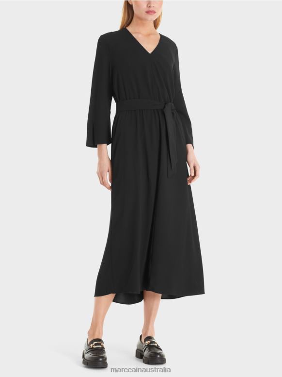 Clothing Black J8XFX38 Flowing dress Marc Cain