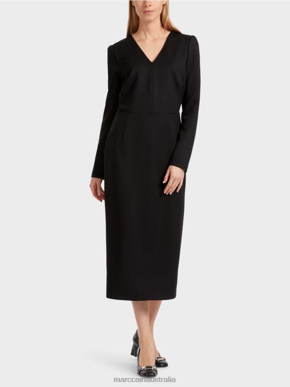 Clothing Black J8XFX8 Dress with open back Marc Cain
