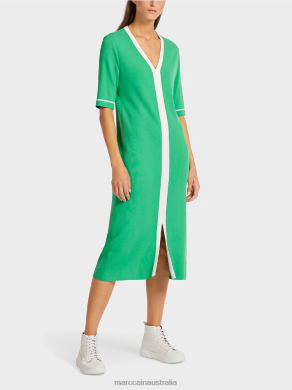 Clothing Bright Jade J8XFX109 "Rethink Together" knitted dress Marc Cain