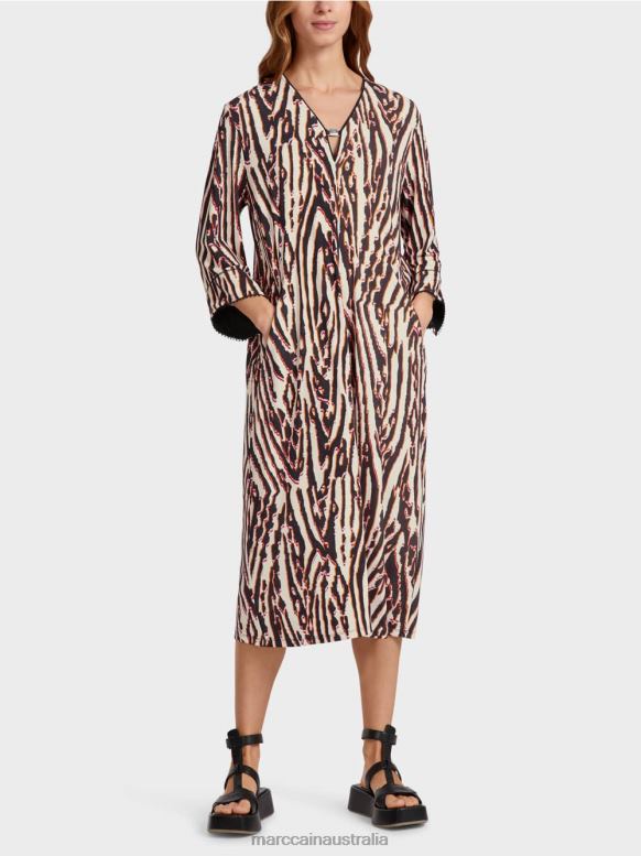 Clothing Deep Red J8XFX62 Dress in viscose jersey Marc Cain