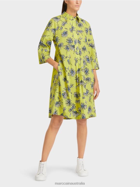 Clothing Green Sulphur J8XFX121 "Rethink Together" shirt dress Marc Cain