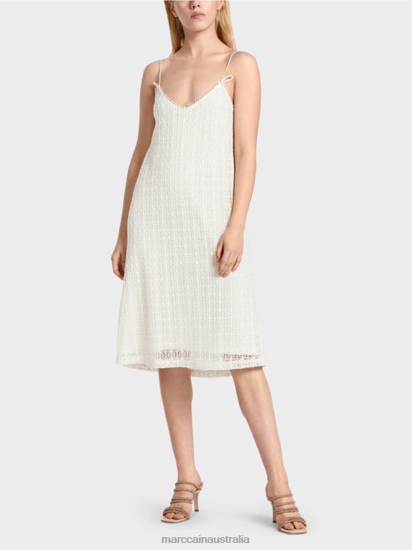 Clothing Off-White J8XFX92 Lace slip dress Marc Cain