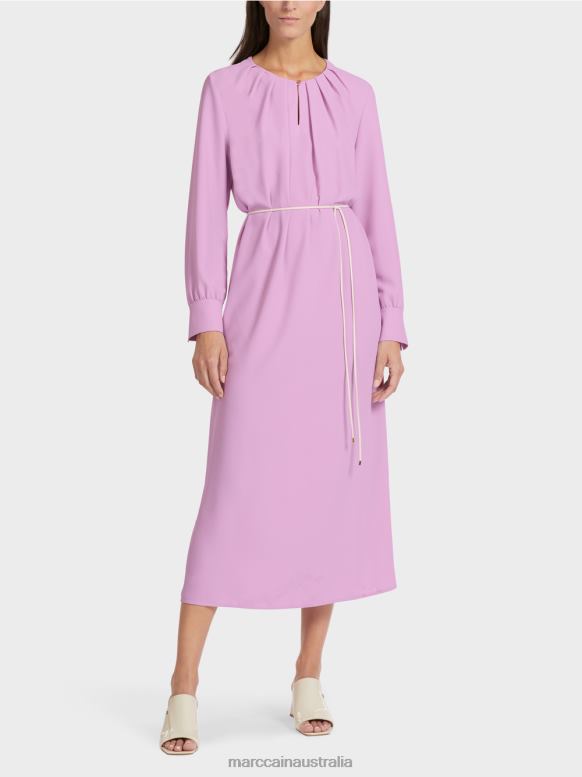 Clothing Pink Lavender J8XFX138 Elegant dress in a retro look Marc Cain