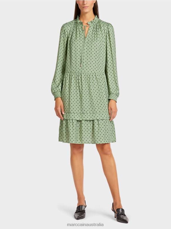 Clothing Powder Mint J8XFX135 Polka dot dress Marc Cain