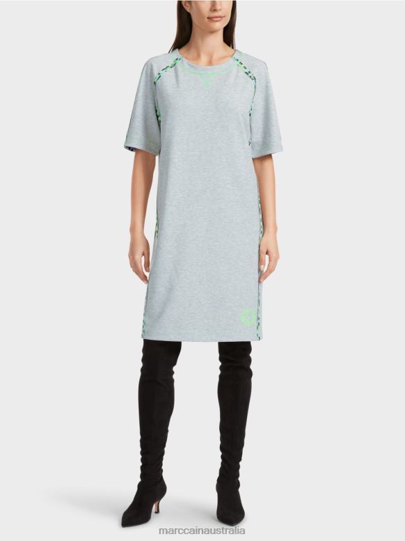 Clothing Silver Grey J8XFX30 Dress with raglan sleeves Marc Cain