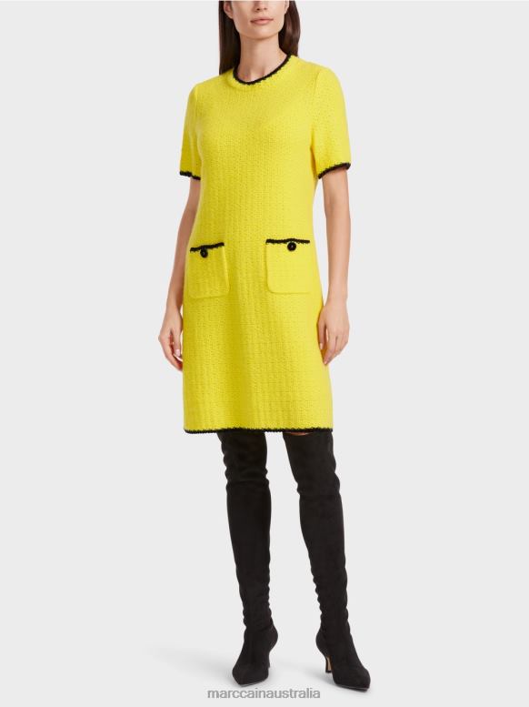 Clothing Soft Lemon J8XFX37 Sporty dress Knitted in Germany Marc Cain