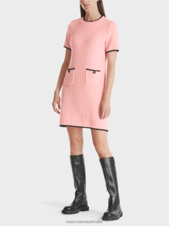 Clothing Soft Powder Pink J8XFX36 Sporty dress Knitted in Germany Marc Cain