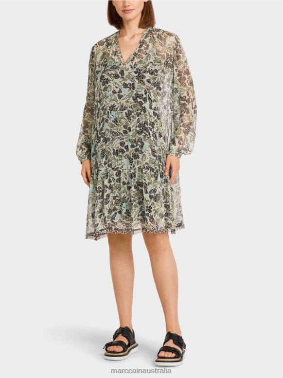 Clothing Soft Skylight J8XFX112 Lightweight dress in viscose crepe Marc Cain