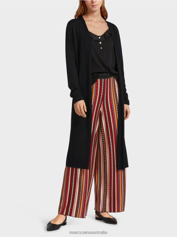 Clothing Black J8XFX360 Long, fine knit cardigan Marc Cain