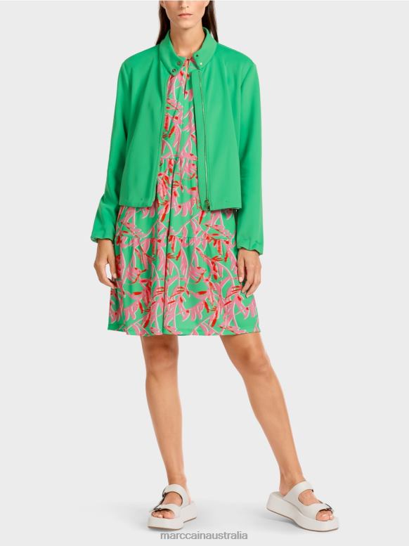 Clothing Bright Jade J8XFX417 Jersey jacket with stand-up collar Marc Cain