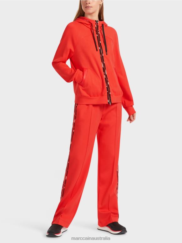 Clothing Campari J8XFX318 Hooded jacket with zip Marc Cain