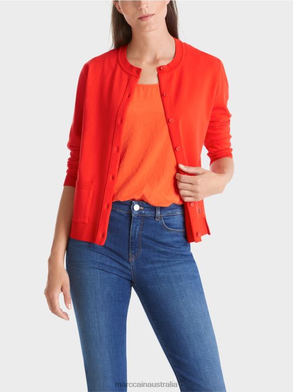 Clothing Campari J8XFX350 Cardigan "Rethink Together" Marc Cain