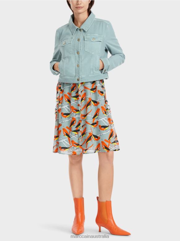 Clothing Dark Sky Blue J8XFX345 "Rethink Together" denim jacket Marc Cain