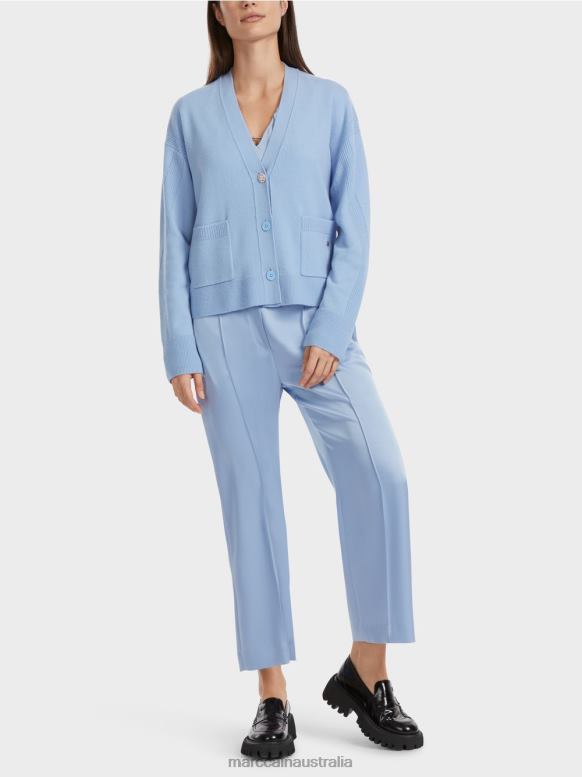 Clothing Dark Summer Sky J8XFX320 Cardigan "Rethink Together" Marc Cain