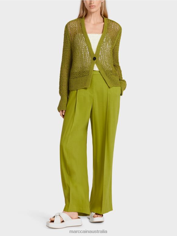 Clothing Deep Oliv Green J8XFX378 "Rethink Together" cardigan Marc Cain