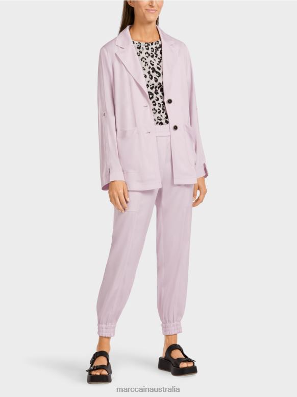Clothing Light Lavender J8XFX390 Blazer jacket with rolled-up sleeves Marc Cain