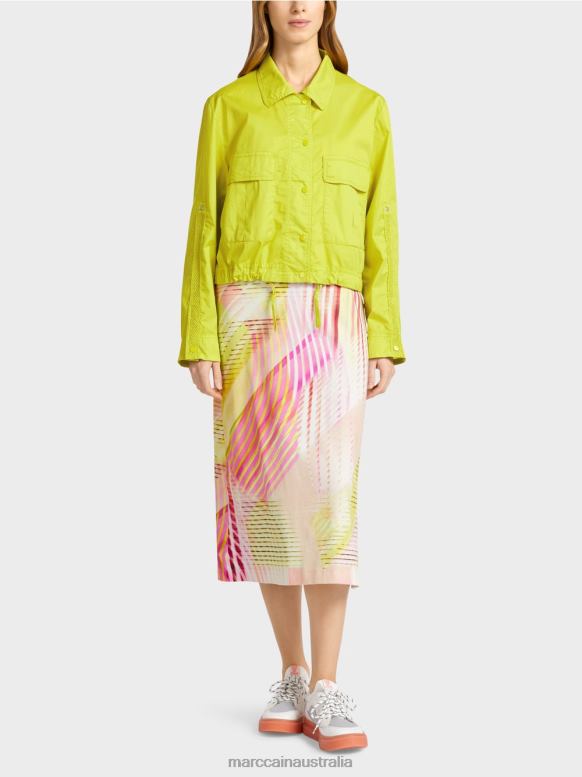 Clothing Light Limeade J8XFX369 Light summer jacket with cargo pockets Marc Cain