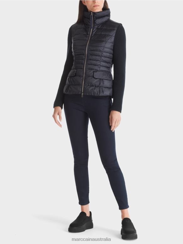 Clothing Midnight Blue J8XFX453 Quilted waistcoat with down lining Marc Cain
