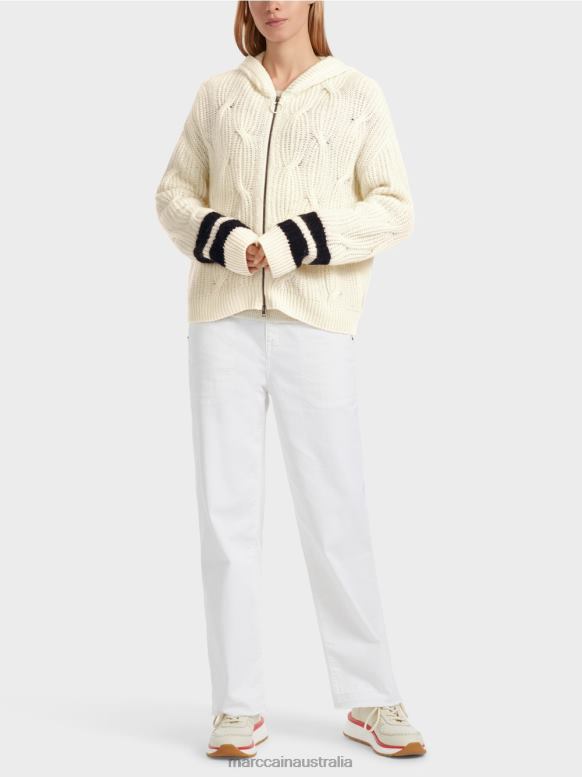 Clothing Off-White J8XFX312 Cardigan "Knitted in Germany" Marc Cain