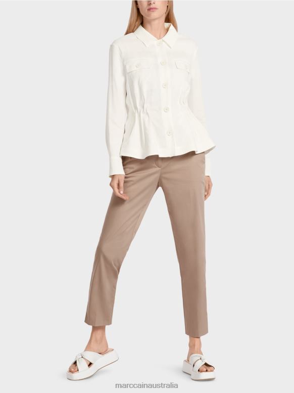 Clothing Off-White J8XFX376 Feminine linen jacket Marc Cain