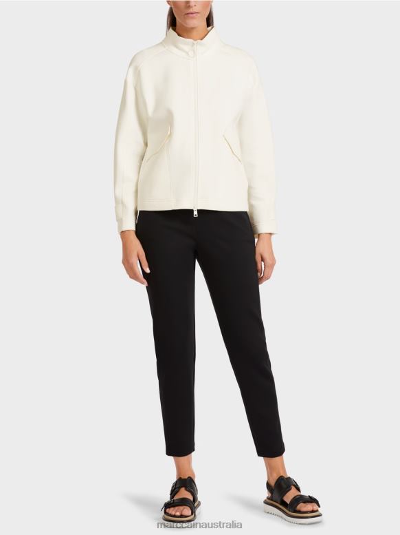 Clothing Off-White J8XFX428 Loose zip jacket with stand-up collar Marc Cain