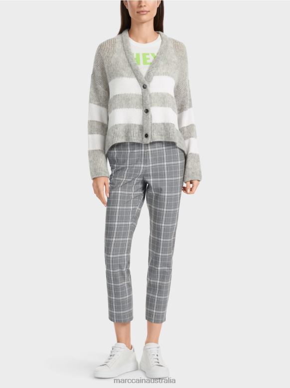 Clothing Silver Grey J8XFX327 V-Cardigan "Knitted in Germany" Marc Cain