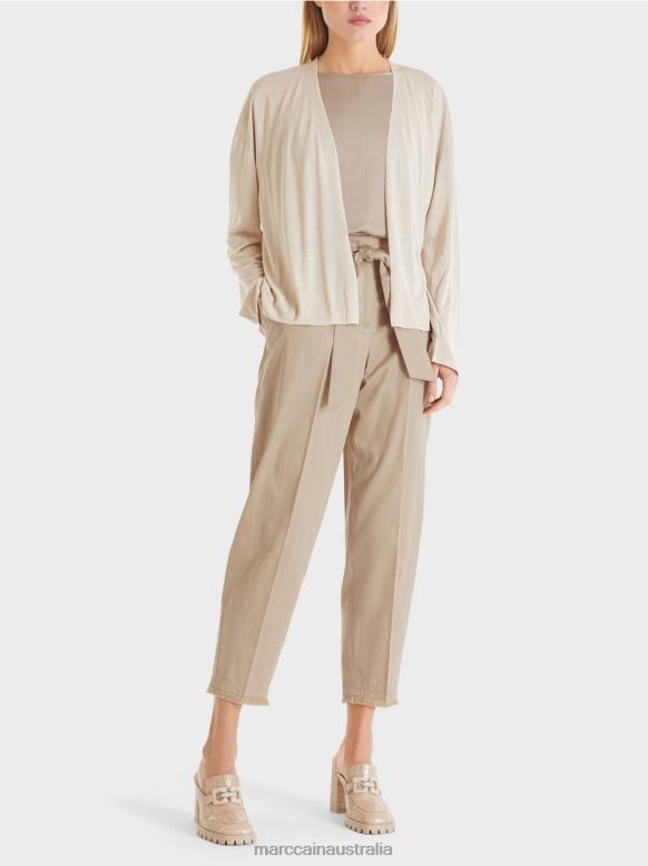 Clothing Soft Pearl Melange J8XFX403 Cardigan with shimmer effect Marc Cain