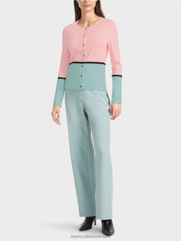 Clothing Soft Powder Pink J8XFX343 Colourful "Rethink Together" cardigan Marc Cain