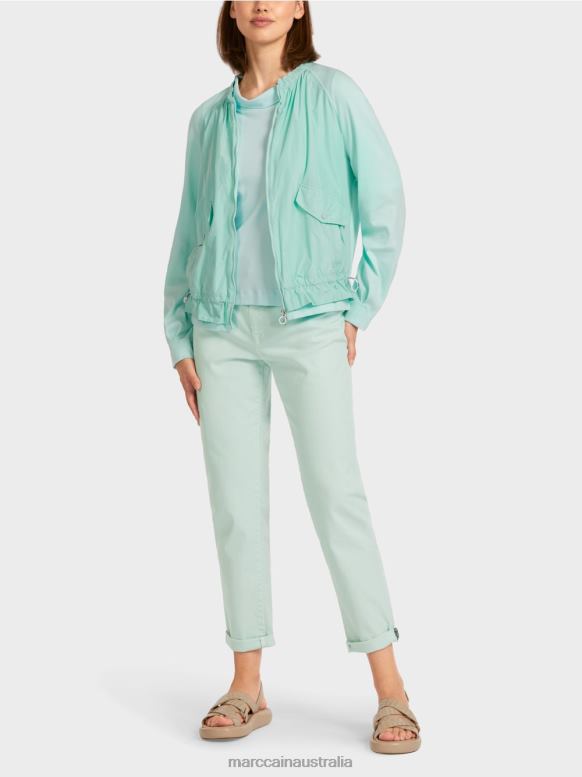 Clothing Soft Skylight J8XFX405 Soft blouson in fine ribbed fabric Marc Cain