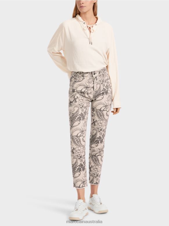 Clothing Almond Blossom J8XFX749 SILEA "Rethink Together" Jeans Marc Cain