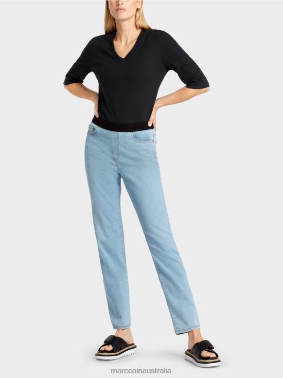 Clothing Baby Blue J8XFX801 SIENA elasticated stretch jeans Marc Cain