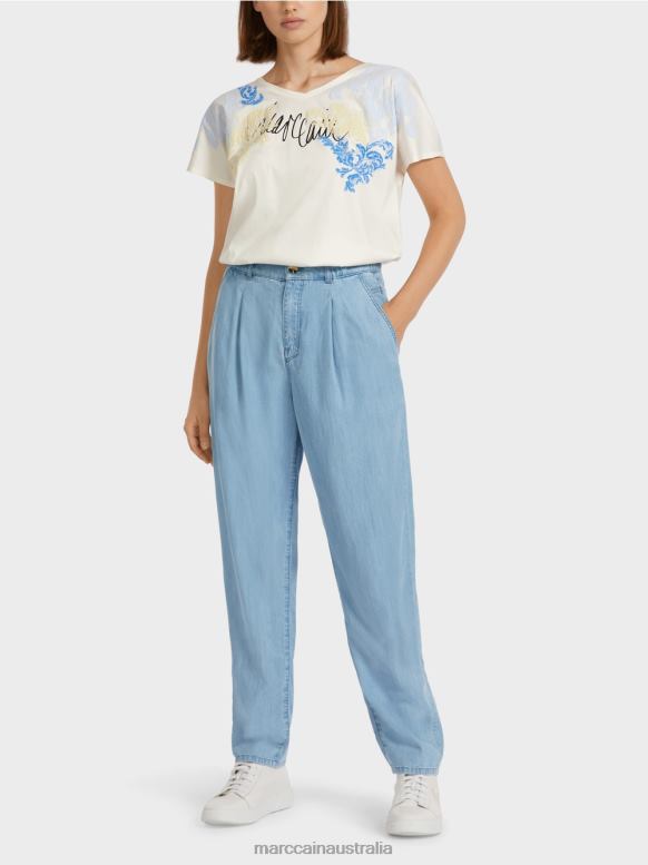 Clothing Baby Blue J8XFX805 "Rethink Together" jeans Marc Cain