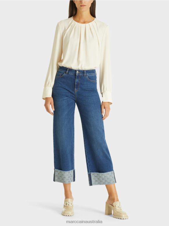 Clothing Blue Denim J8XFX820 FeS "Rethink Together" Jeans Marc Cain