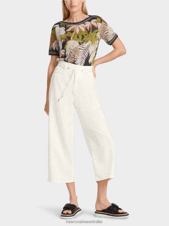 Clothing Off-White J8XFX795 "Rethink Together" five-pocket jeans Marc Cain