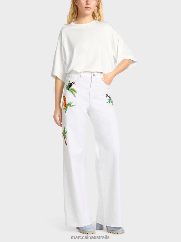 Clothing Off-White J8XFX800 WARRI "Rethink Together" jeans Marc Cain