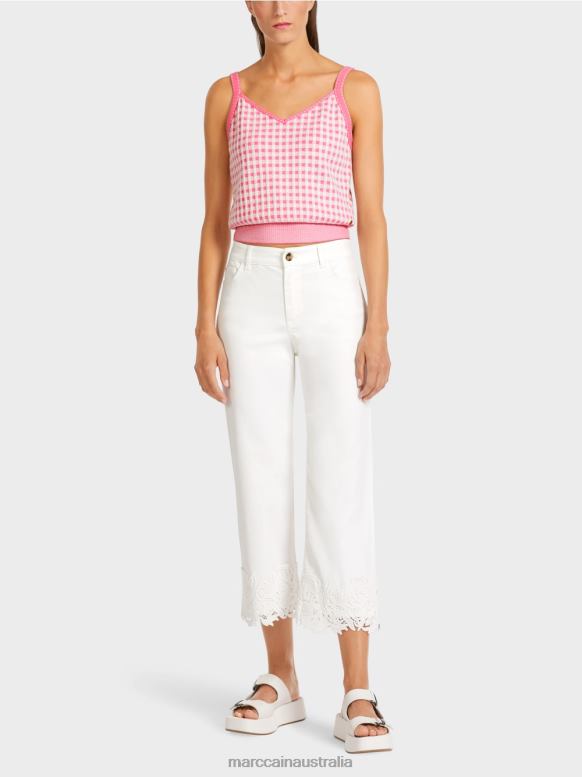 Clothing Off-White J8XFX807 "Rethink Together" decorative hem jeans Marc Cain