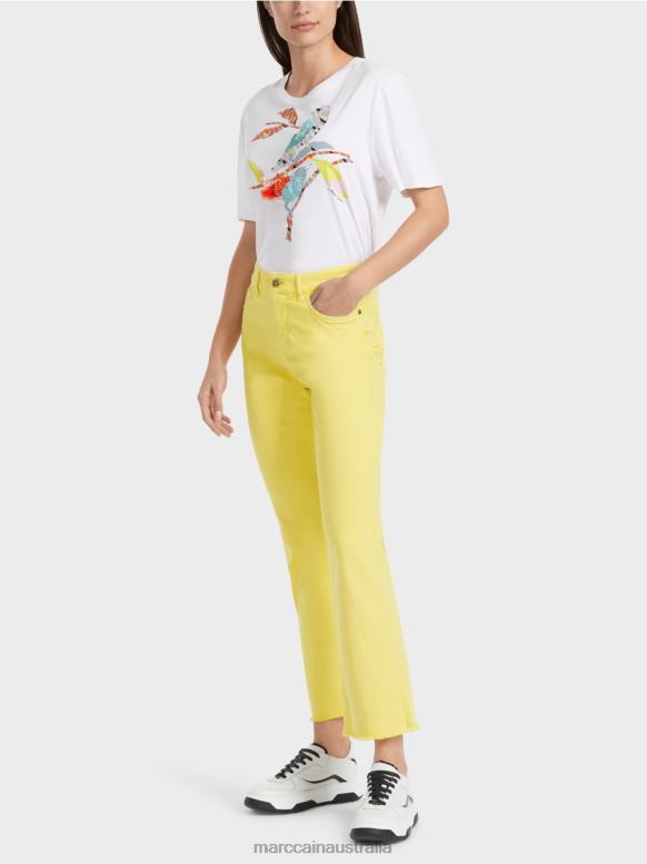 Clothing Soft Lemon J8XFX789 "Rethink Together" pants FORLI Marc Cain