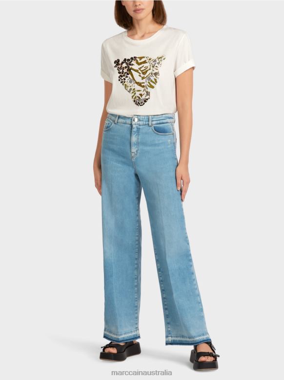 Clothing Vintage Blue J8XFX808 "Rethink Together" jeans Marc Cain