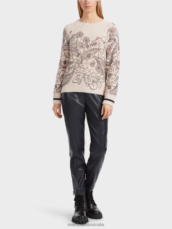 Clothing Almond Blossom J8XFX1063 Sweater with print - Knitted in Germany Marc Cain
