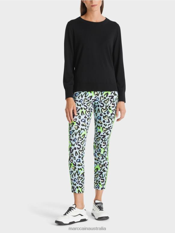 Clothing Black J8XFX1109 Fine-knit "Rethink Together" sweater Marc Cain