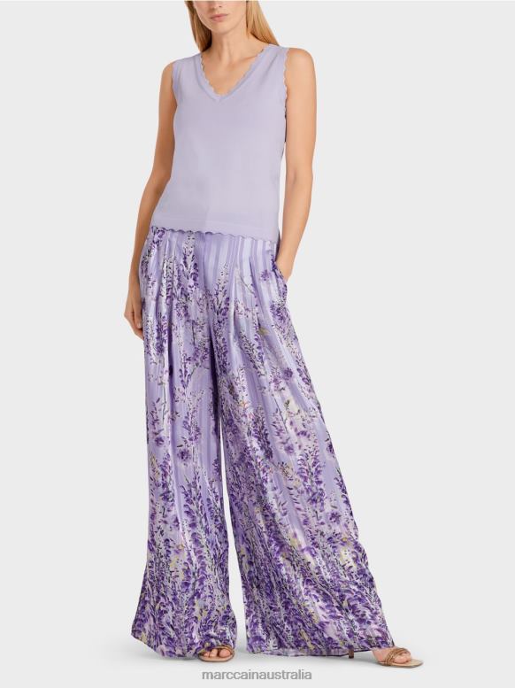Clothing Bright Lilac J8XFX1153 Knitted viscose top Marc Cain