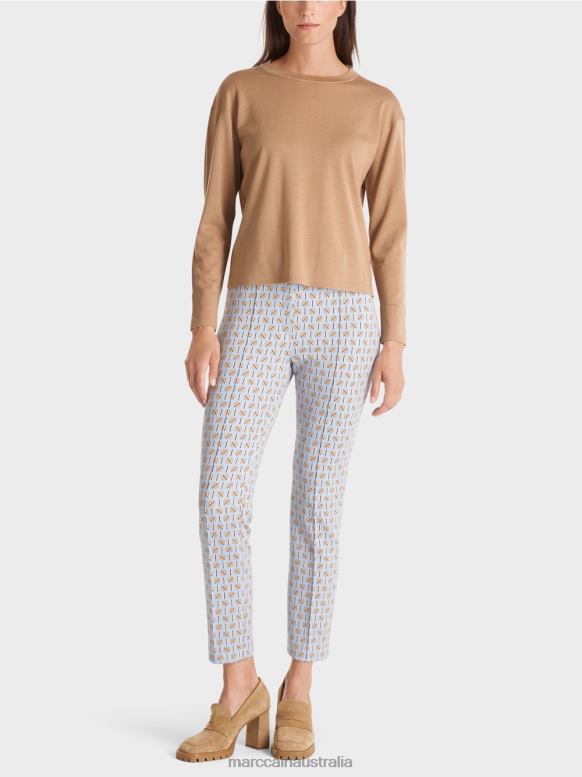 Clothing Bright Toffee J8XFX1092 "Rethink Together" sweater Marc Cain