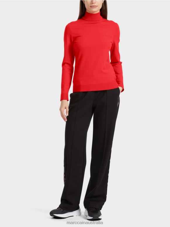 Clothing Campari J8XFX1078 Fine-knit "Rethink Together" sweater Marc Cain