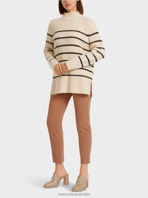 Clothing Creme J8XFX1192 Sweater "Knitted in Germany" Marc Cain