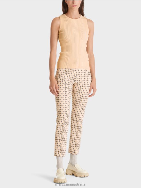 Clothing Dark Cream J8XFX1090 "Rethink Together" top Marc Cain