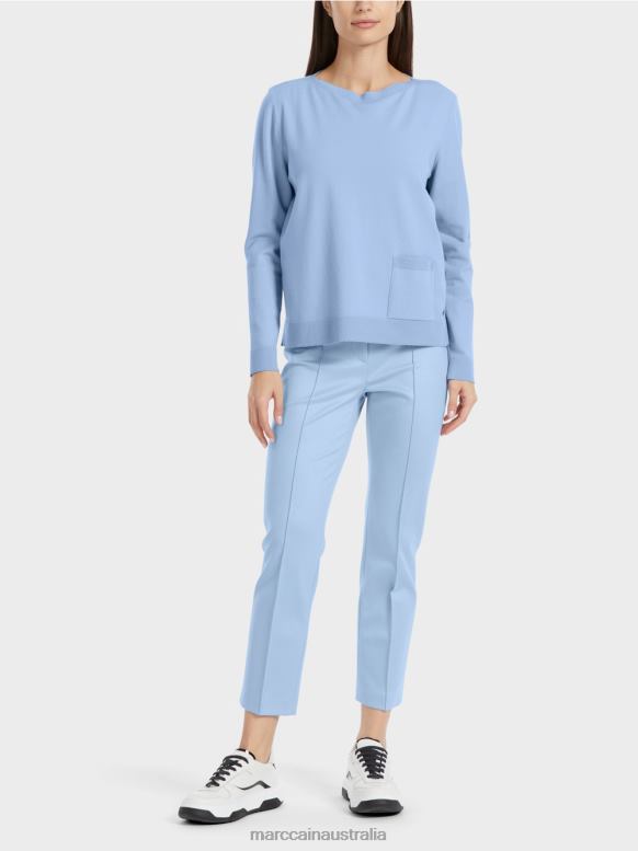 Clothing Dark Summer Sky J8XFX1069 "Rethink Together" Sweater Marc Cain