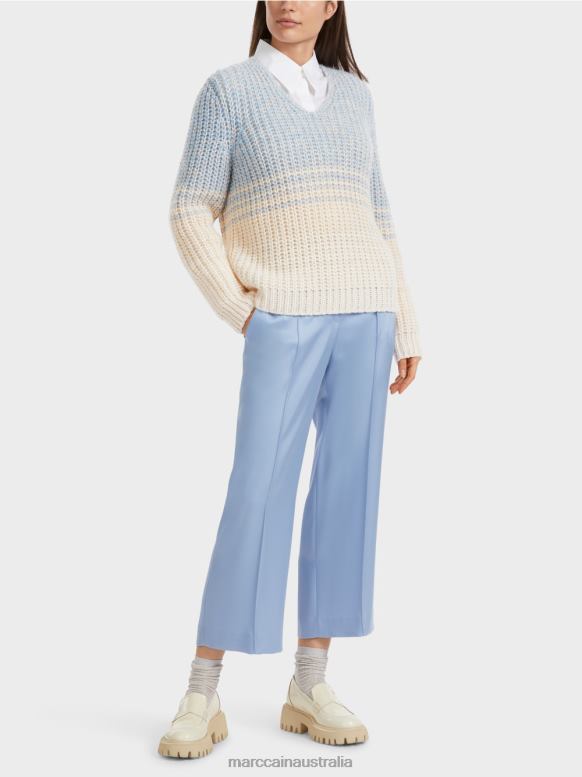 Clothing Dark Summer Sky J8XFX1083 Sweater - Knitted in Germany Marc Cain