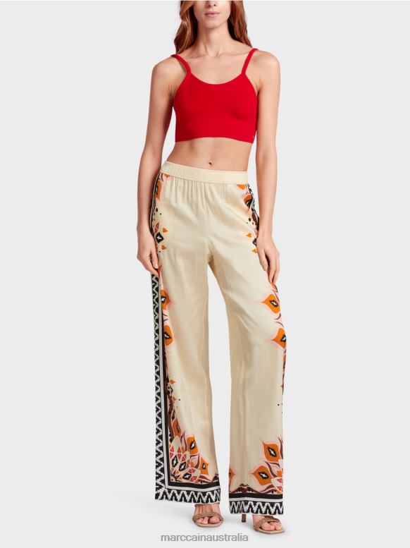 Clothing Deep Red J8XFX1133 "Rethink Together" bustier Marc Cain